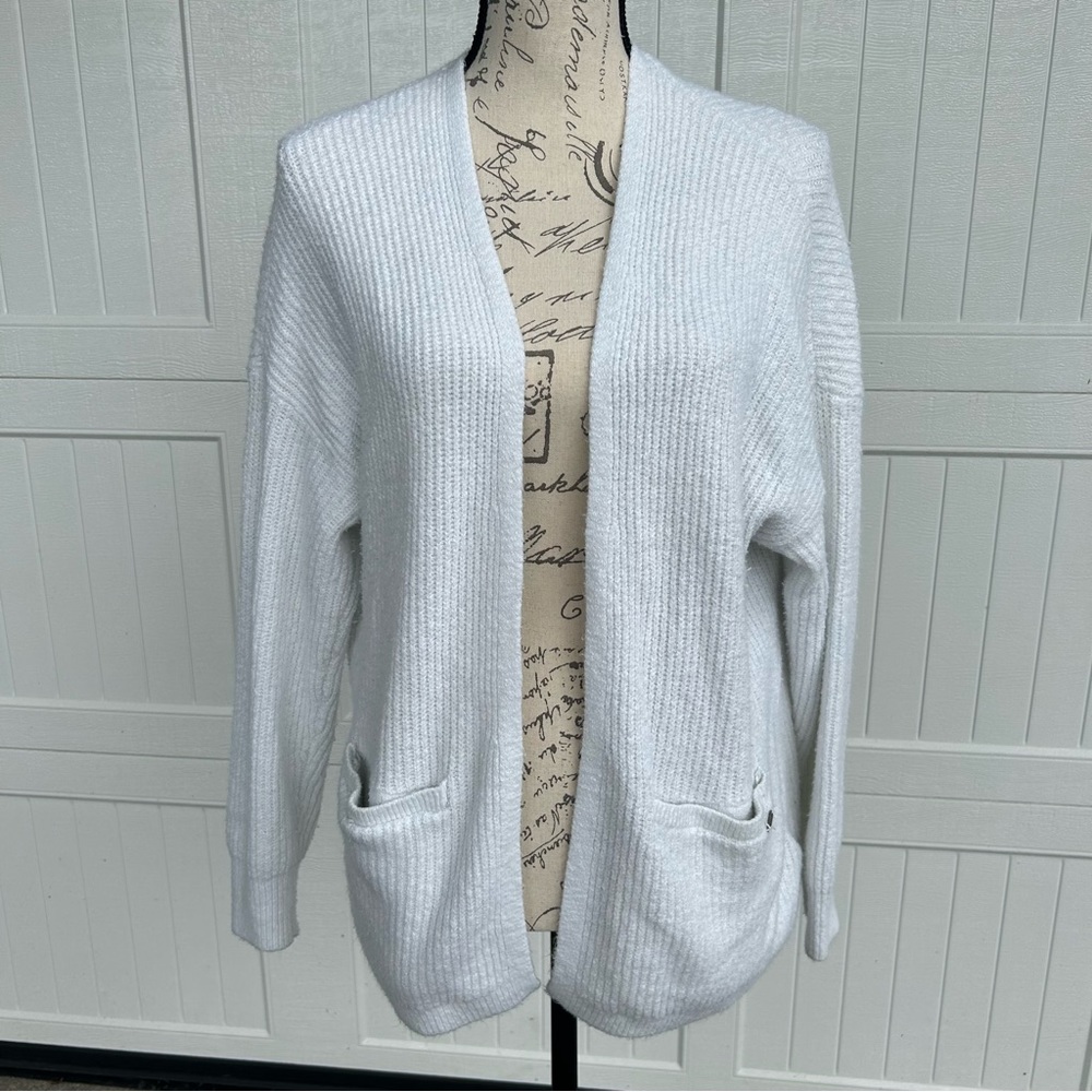 Hollister White Cardigan